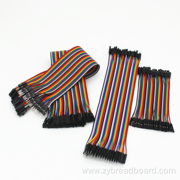 20CM Male Female 40P Color Cable Breadboard Line